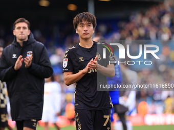 Tatsuhiro Sakamoto (Coventry City) after the Sky Bet Championship match between Leeds United and Coventry City at Elland Road in Leeds, Engl...