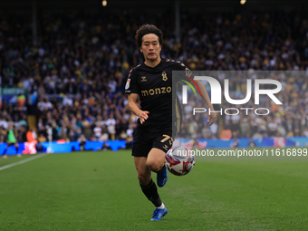 Tatsuhiro Sakamoto (Coventry City) during the Sky Bet Championship match between Leeds United and Coventry City at Elland Road in Leeds, Eng...