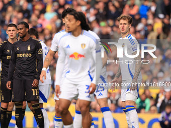 Joe Rodon (Leeds United) during the Sky Bet Championship match between Leeds United and Coventry City at Elland Road in Leeds, England, on S...