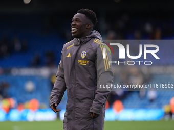 Wilfried Gnonto (Leeds United) after the Sky Bet Championship match between Leeds United and Coventry City at Elland Road in Leeds, England,...