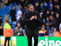 Daniel Farke, Leeds United manager, after the Sky Bet Championship match between Leeds United and Coventry City at Elland Road in Leeds, Eng...