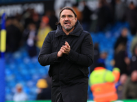 Daniel Farke, Leeds United manager, after the Sky Bet Championship match between Leeds United and Coventry City at Elland Road in Leeds, Eng...