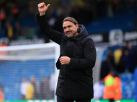 Daniel Farke, Leeds United manager, after the Sky Bet Championship match between Leeds United and Coventry City at Elland Road in Leeds, Eng...