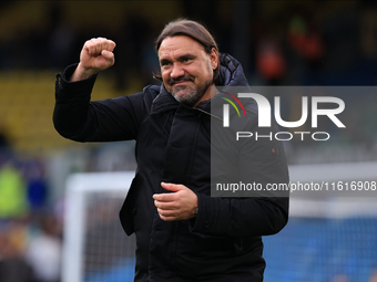 Daniel Farke, Leeds United manager, after the Sky Bet Championship match between Leeds United and Coventry City at Elland Road in Leeds, Eng...