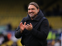 Daniel Farke, Leeds United manager, after the Sky Bet Championship match between Leeds United and Coventry City at Elland Road in Leeds, Eng...