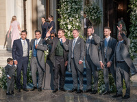 Matthew Jeremiah Kumar arrives for his wedding with Princess Theodora Glucksburg of Greece at the Metropolitan Cathedral of Athens in Athens...