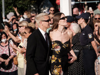 Guests arrive for the wedding of Princess Theodora Glucksburg of Greece and Matthew Jeremiah Kumar at the Metropolitan Cathedral of Athens,...