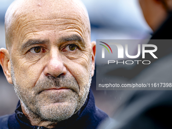 PSV Eindhoven trainer Peter Bosz during the match Willem II - PSV at the Koning Willem II stadium for the Dutch Eredivisie season 2024-2025...