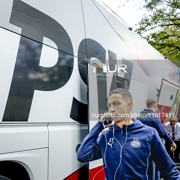 PSV Eindhoven defender Mauro Junior during the match Willem II - PSV at the Koning Willem II stadium for the Dutch Eredivisie season 2024-20...