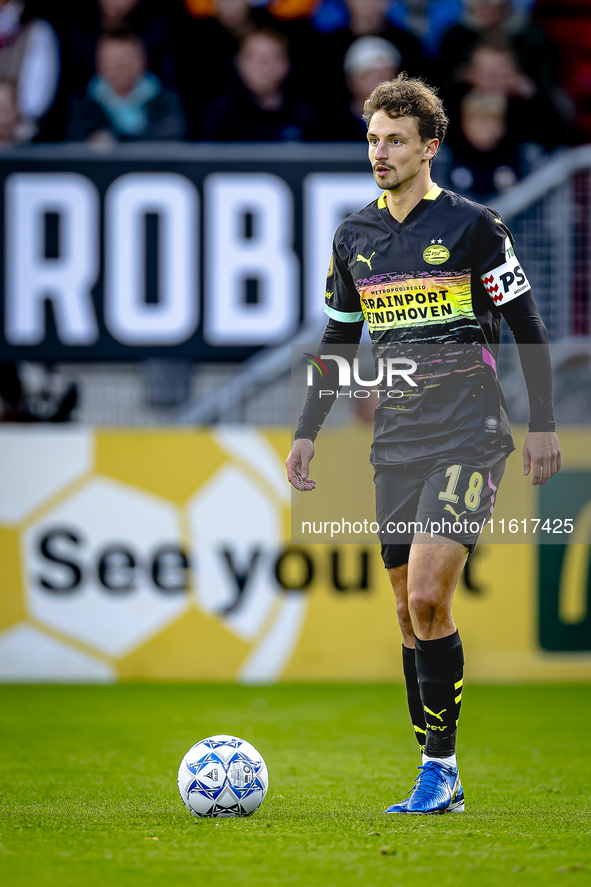 PSV Eindhoven defender Olivier Boscagli during the match Willem II - PSV at the Koning Willem II stadium for the Dutch Eredivisie season 202...