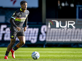 PSV Eindhoven defender Ryan Flamingo during the match Willem II - PSV at the Koning Willem II stadium for the Dutch Eredivisie season 2024-2...