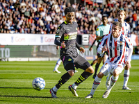 PSV Eindhoven midfielder Malik Tillman and Willem II forward Kyan Veasen during the match Willem II vs. PSV at the Koning Willem II stadium...