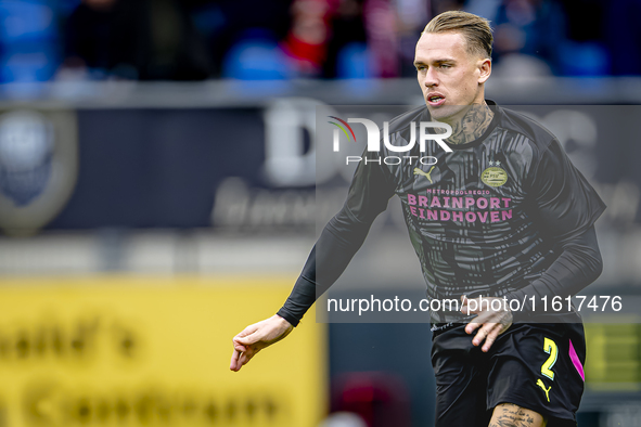 PSV Eindhoven defender Rick Karsdorp during the match Willem II - PSV at the Koning Willem II stadium for the Dutch Eredivisie season 2024-2...