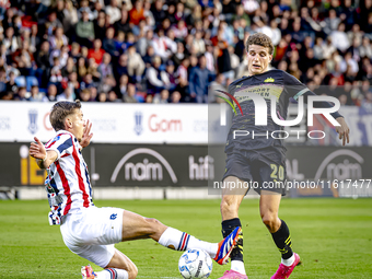 During the match Willem II vs. PSV at the Koning Willem II stadium for the Dutch Eredivisie season 2024-2025 in Tilburg, Netherlands, on Sep...