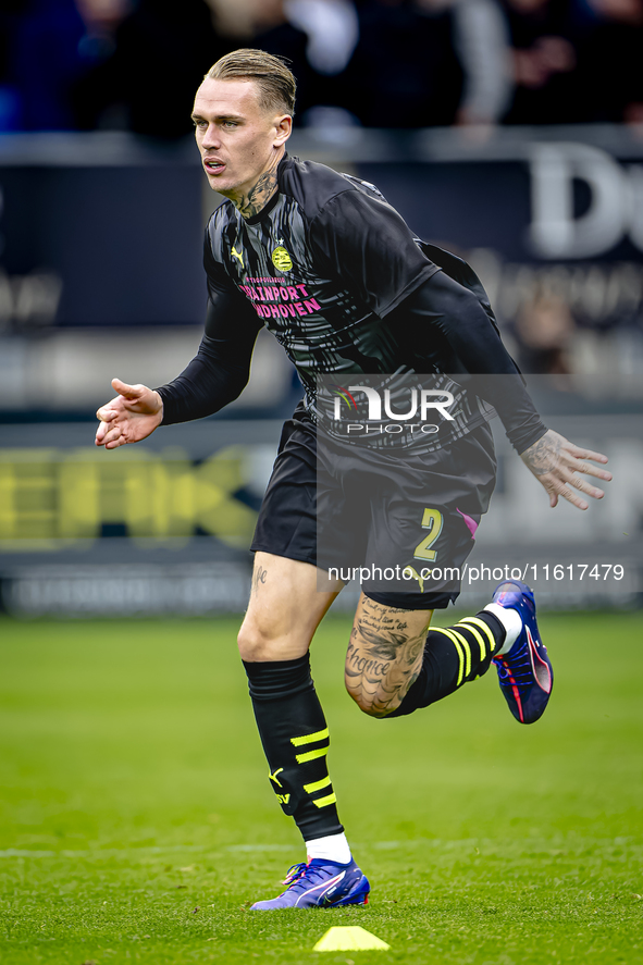 PSV Eindhoven defender Rick Karsdorp during the match Willem II - PSV at the Koning Willem II stadium for the Dutch Eredivisie season 2024-2...