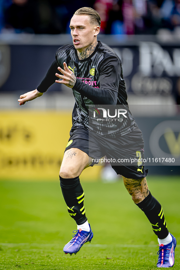 PSV Eindhoven defender Rick Karsdorp during the match Willem II - PSV at the Koning Willem II stadium for the Dutch Eredivisie season 2024-2...