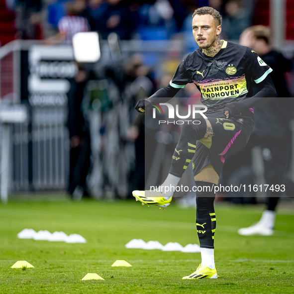 PSV Eindhoven forward Noa Lang plays during the match between Willem II and PSV at the Koning Willem II stadium for the Dutch Eredivisie sea...