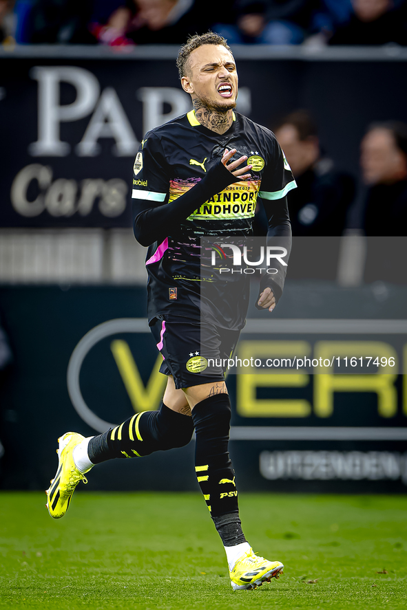 PSV Eindhoven forward Noa Lang plays during the match between Willem II and PSV at the Koning Willem II stadium for the Dutch Eredivisie sea...