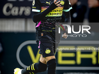 PSV Eindhoven forward Noa Lang plays during the match between Willem II and PSV at the Koning Willem II stadium for the Dutch Eredivisie sea...