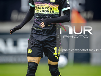 PSV Eindhoven forward Noa Lang plays during the match between Willem II and PSV at the Koning Willem II stadium for the Dutch Eredivisie sea...