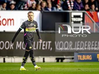 PSV Eindhoven forward Noa Lang plays during the match between Willem II and PSV at the Koning Willem II stadium for the Dutch Eredivisie sea...