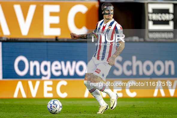 Willem II defender Mickael Tirpan during the match Willem II vs. PSV at the Koning Willem II stadium for the Dutch Eredivisie season 2024-20...