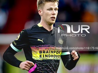 PSV Eindhoven midfielder Jerdy Schouten plays during the match Willem II - PSV at the Koning Willem II stadium for the Dutch Eredivisie seas...