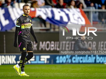 PSV Eindhoven forward Noa Lang plays during the match between Willem II and PSV at the Koning Willem II stadium for the Dutch Eredivisie sea...