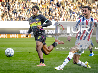 Willem II forward Kyan Veasen plays during the match Willem II vs. PSV at the Koning Willem II stadium for the Dutch Eredivisie season 2024-...