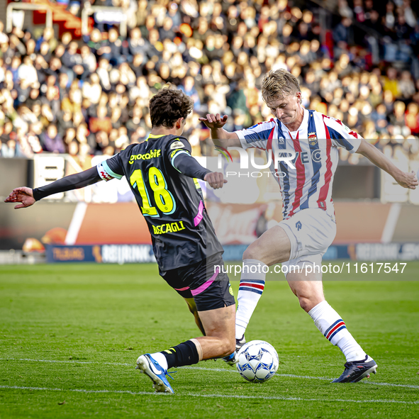 During the match Willem II vs. PSV at the Koning Willem II stadium for the Dutch Eredivisie season 2024-2025 in Tilburg, Netherlands, on Sep...