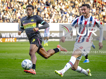 Willem II forward Kyan Veasen plays during the match Willem II vs. PSV at the Koning Willem II stadium for the Dutch Eredivisie season 2024-...