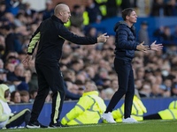 Everton F.C. manager Sean Dyche during the Premier League match between Everton and Crystal Palace at Goodison Park in Liverpool, England, o...