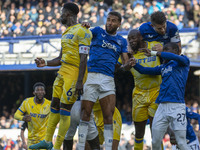 During the Premier League match between Everton and Crystal Palace at Goodison Park in Liverpool, England, on September 28, 2024. (