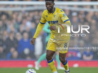 Jefferson Lerma #8 of Crystal Palace F.C. during the Premier League match between Everton and Crystal Palace at Goodison Park in Liverpool,...