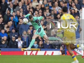 Dean Henderson #1 (GK) of Crystal Palace F.C. during the Premier League match between Everton and Crystal Palace at Goodison Park in Liverpo...