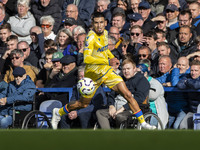 During the Premier League match between Everton and Crystal Palace at Goodison Park in Liverpool, England, on September 28, 2024. (