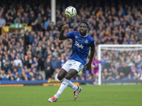 Jefferson Lerma #8 of Crystal Palace F.C. during the Premier League match between Everton and Crystal Palace at Goodison Park in Liverpool,...