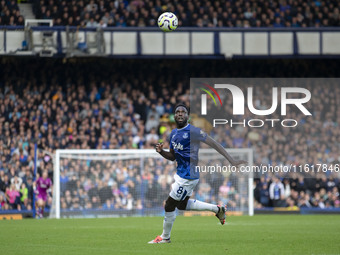 Jefferson Lerma #8 of Crystal Palace F.C. during the Premier League match between Everton and Crystal Palace at Goodison Park in Liverpool,...