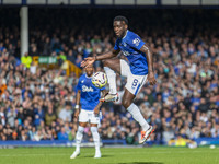 Orel Mangala #8 of Everton F.C. during the Premier League match between Everton and Crystal Palace at Goodison Park in Liverpool, England, o...