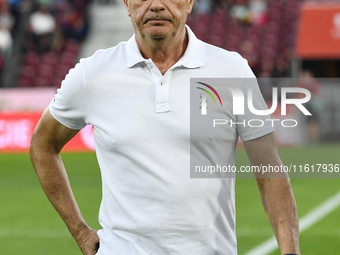 CFR Cluj plays against UTA Arad in the Romanian Superliga at Dr. Constantin Radulescu Stadium in Cluj-Napoca, Romania, on September 28, 2024...