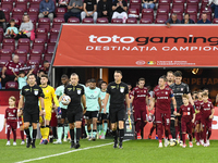 CFR Cluj plays against UTA Arad in the Romanian Superliga at Dr. Constantin Radulescu Stadium in Cluj-Napoca, Romania, on September 28, 2024...