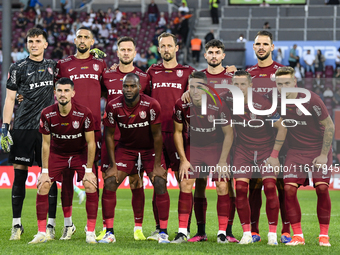 CFR Cluj plays against UTA Arad in the Romanian Superliga at Dr. Constantin Radulescu Stadium in Cluj-Napoca, Romania, on September 28, 2024...