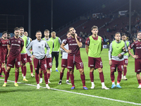 CFR Cluj plays against UTA Arad in the Romanian Superliga at Dr. Constantin Radulescu Stadium in Cluj-Napoca, Romania, on September 28, 2024...