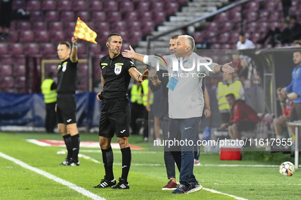 CFR Cluj plays against UTA Arad in the Romanian Superliga at Dr. Constantin Radulescu Stadium in Cluj-Napoca, Romania, on September 28, 2024...