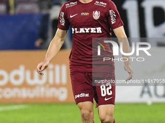 CFR Cluj plays against UTA Arad in the Romanian Superliga at Dr. Constantin Radulescu Stadium in Cluj-Napoca, Romania, on September 28, 2024...