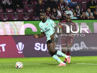 CFR Cluj plays against UTA Arad in the Romanian Superliga at Dr. Constantin Radulescu Stadium in Cluj-Napoca, Romania, on September 28, 2024...