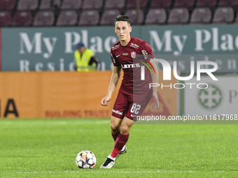 CFR Cluj plays against UTA Arad in the Romanian Superliga at Dr. Constantin Radulescu Stadium in Cluj-Napoca, Romania, on September 28, 2024...