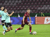 CFR Cluj plays against UTA Arad in the Romanian Superliga at Dr. Constantin Radulescu Stadium in Cluj-Napoca, Romania, on September 28, 2024...