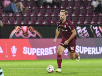 CFR Cluj plays against UTA Arad in the Romanian Superliga at Dr. Constantin Radulescu Stadium in Cluj-Napoca, Romania, on September 28, 2024...