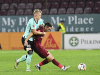 CFR Cluj plays against UTA Arad in the Romanian Superliga at Dr. Constantin Radulescu Stadium in Cluj-Napoca, Romania, on September 28, 2024...